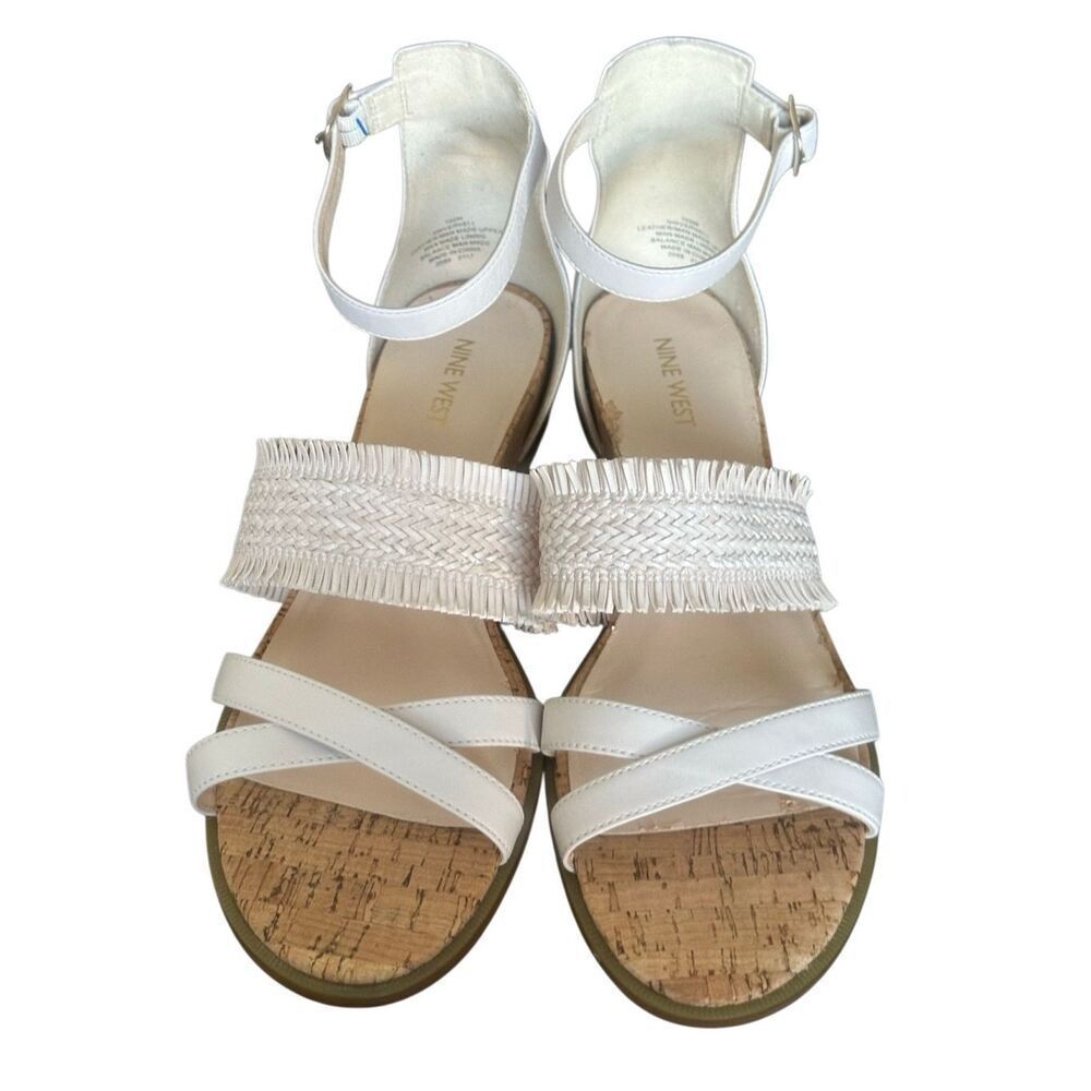 Nine West Vernell Cream Sandals  Size 10 1/2M